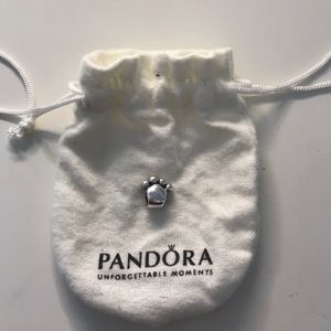 Sterling silver paw charm